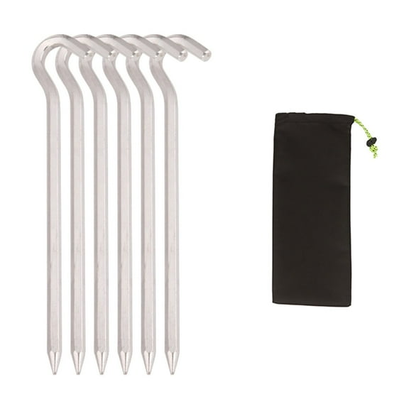 LIANGXR Aluminum Alloy Camping Stakes Heavy Duty Tarp Peg Camping Stakes Tent Nails Ground Peg for Outdoor Camping Canopy Tarp