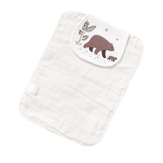 LIANGXR Baby Back Sweat Absorbent Cloth for Infants 0-6Y Soft Breathable Cartoon Back Cloth Skin Friendly Back Towel Wipe Cloth