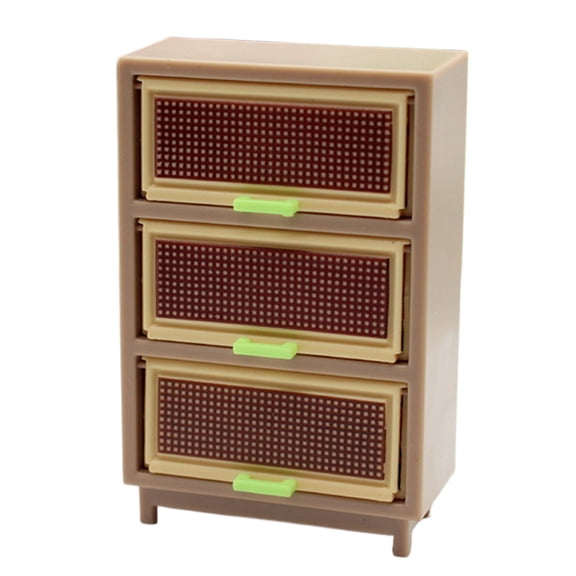 LIANGXR Kitchen Cabinet Cupboard Miniature Living Room Furniture Model Dollhouses Kitchen Accessory Realistic Playset 1:12