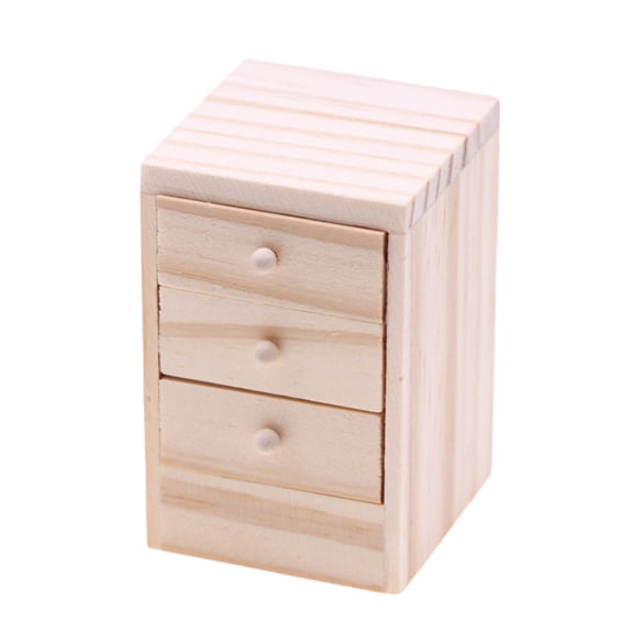 LIANGXR Multipurpose Dollhouses Miniature Bedside Cabinet 1 12 Scale Furniture and Fashion Stylish Game Accessory Daily Use
