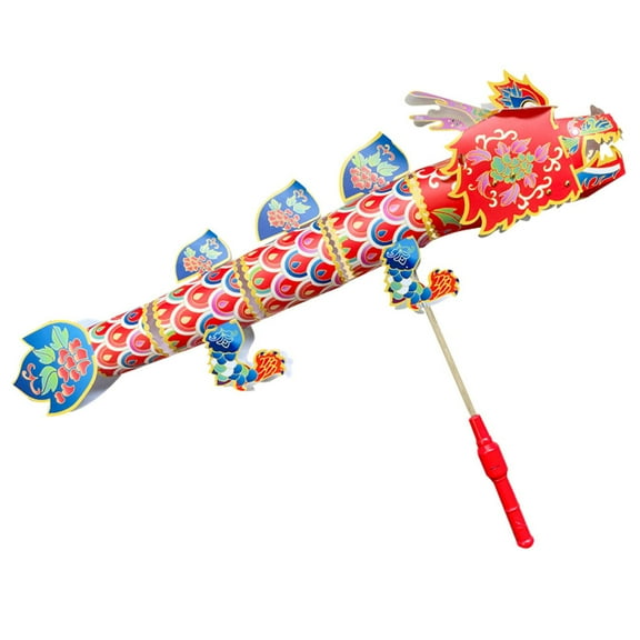 LIANGXR Paper Dragon Craft Light Kits for Kids Chinese New Year Family Activity