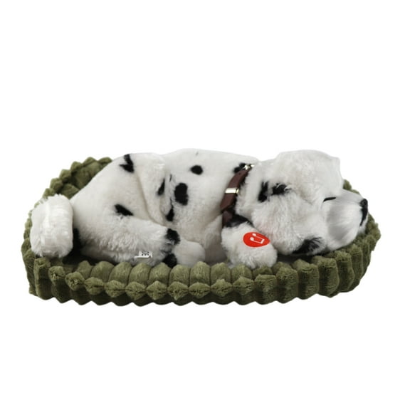 LIANGXR Sleeping Dog Toy Realistic Sleeping Plush Breathing Dog Animals Dolls Stuffed Fake Puppy Animal Toy for Birthday Party