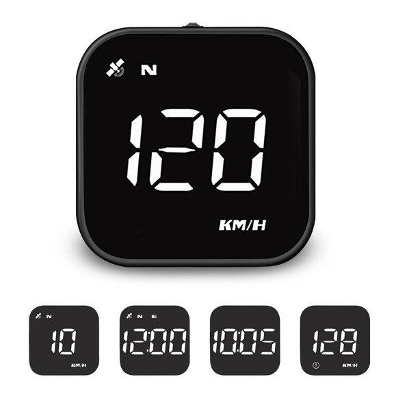 LIANHONG G4S GPS Digital Speedometer HUD, MPH/KPH, Overspeed Alert, Driver Fatigue Reminder, Universal for All Cars, Fuel Vehicles.