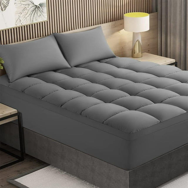 LIANLAM Twin XL Mattress Topper, Extra Thick Cooling Mattress Pad, Soft Pad Cover for Back Pain