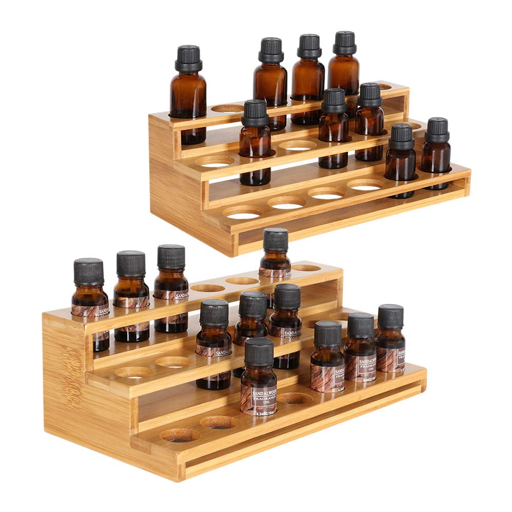 Essential Oils Rack Wooden Nail Polish Storage Organizer, 3 Tiers Remo –  Perfume Lion