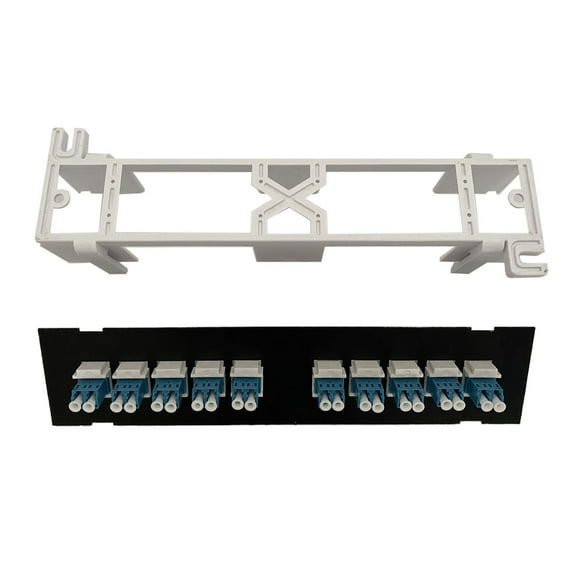 LIANXUE 10 Port LC Wallmount Rack Mount Patch Panel 10G Support 1U Network Patch Panel