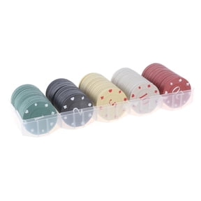 LIANXUE 100Pcs Professional Plastic Poker Chip Teaching Coin Card Game Chip Enduring