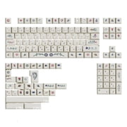 LIANXUE 135PCS PBT Keycaps With Voynich Manuscript Designing Heat Sublimated For Gaming