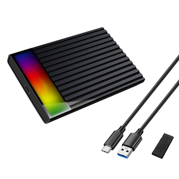 LIANXUE 2.5" SATA SSD Enclosure Storage Enclosure 6Gbps USB C SSD Adapters Hard Drive