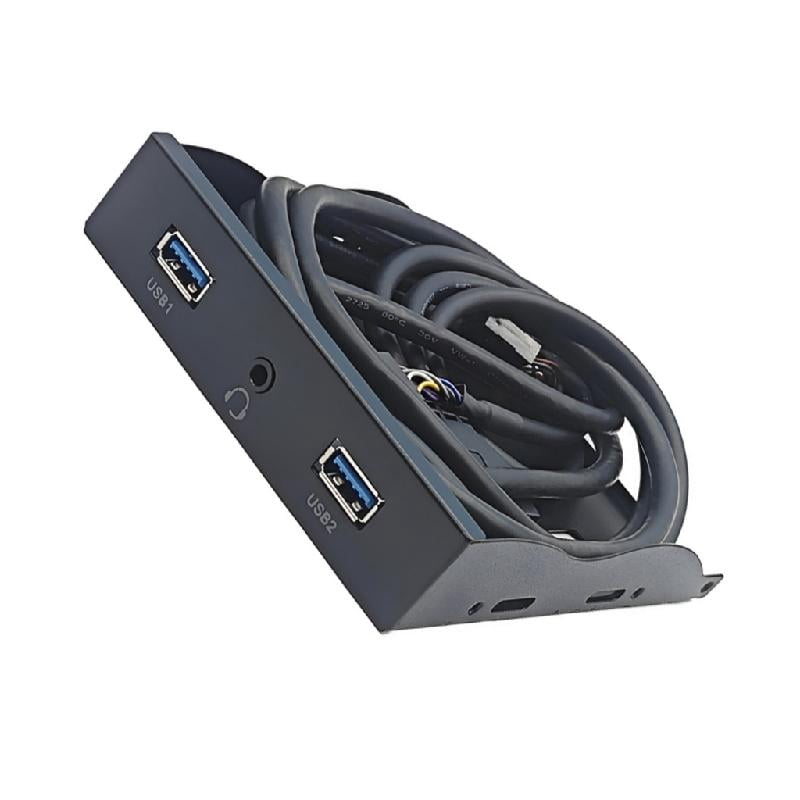LIANXUE Computer 3.5in 19pin to USB 3.2 Floppy Bay Splitter Jacks ...