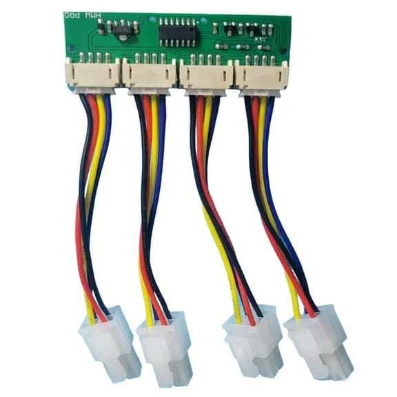 LIANXUE Efficient Fan Speed Emulation Square 4Pin Fan Simulators for Antminer S21 S19kpro T21 KS5 KS5pro Fan Spoofer Dummer