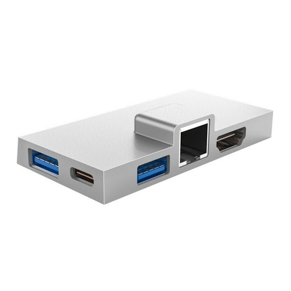 LIANXUE HUB Dock Station Splitter Type-C RJ45 1000mbps PD 100W for Surface Pro 8 9 X