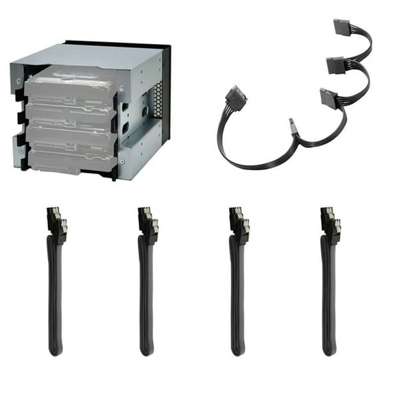 LIANXUE Hard Drive Cage,Galvanized Steel Plate + ABS Cage Hard Drive Tray Rack for PC