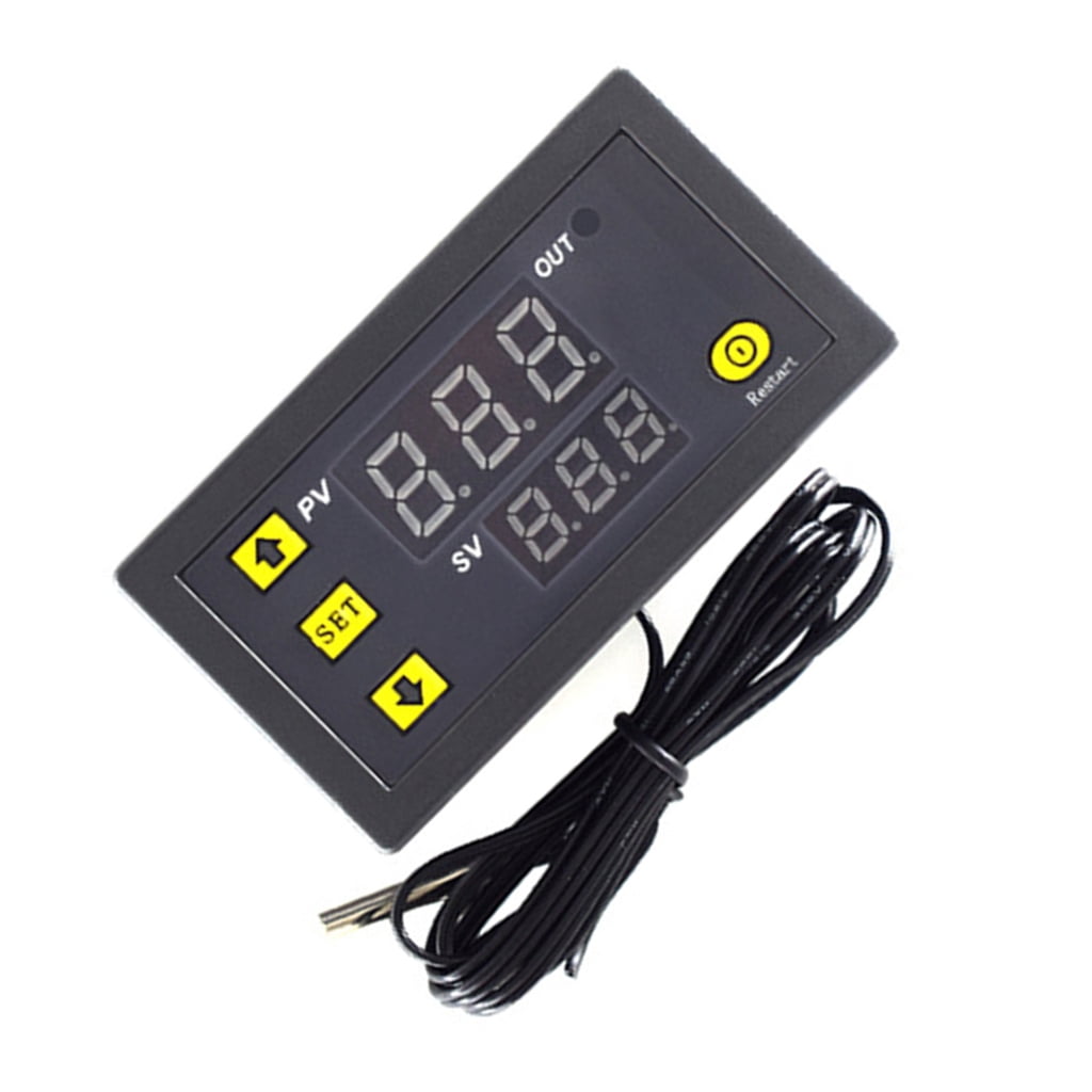 Thermostat Numérique LCD 24V 20A W3230 – Régulateur Température -55°C à 120°C – Alarme Haute Température, étalonnage