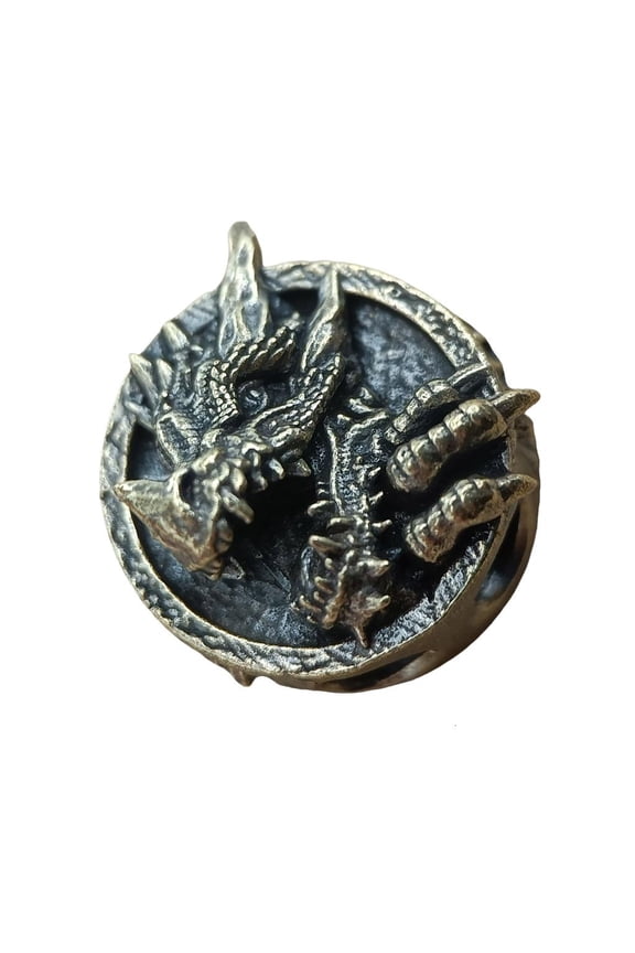 Lightweight Brass Dragon Pendant Perfect For Individualized Outdoor Equipment