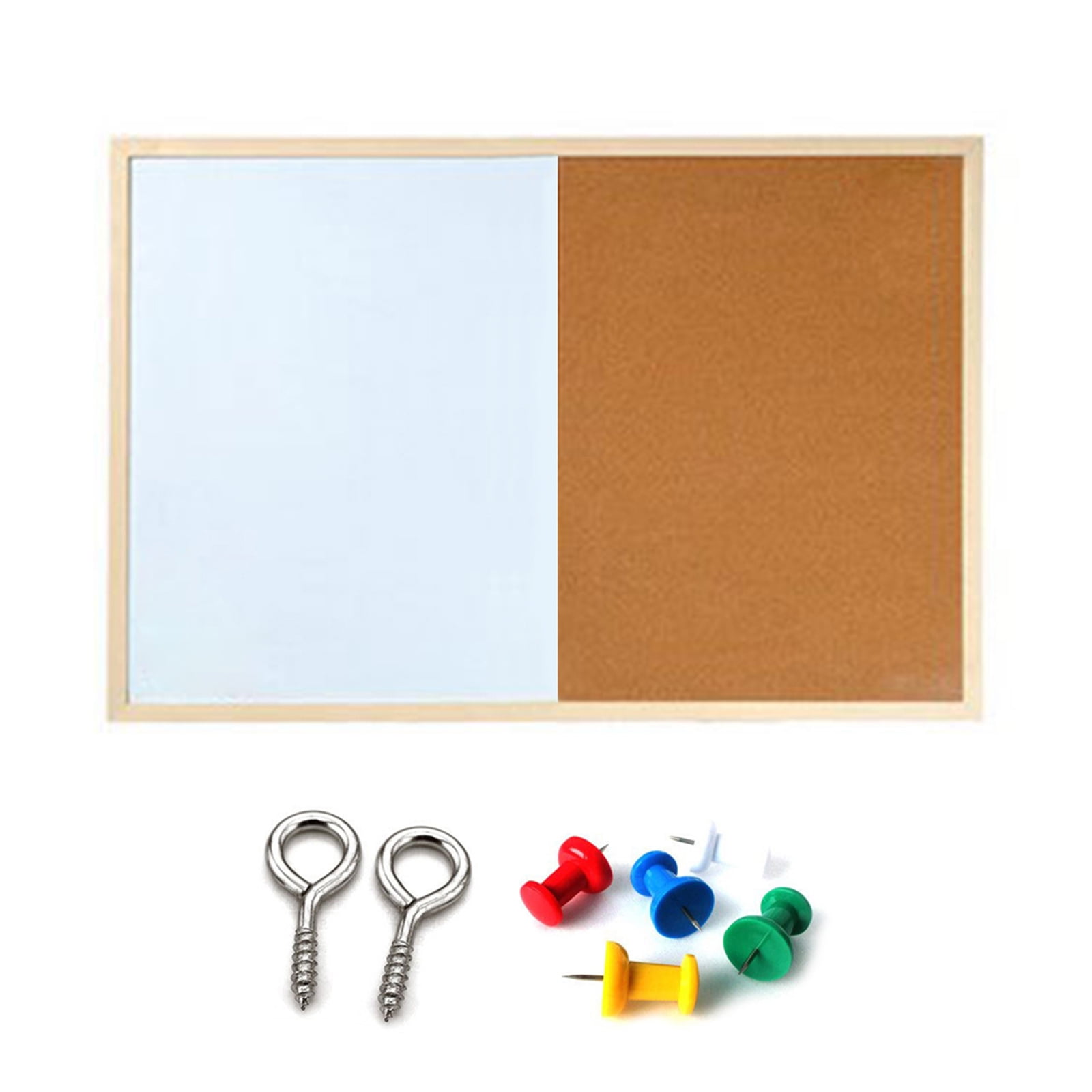 LIANXUE Practical Wood Half Whiteboard Cork Board Magnetic Photo Board Hanging Wall Door
