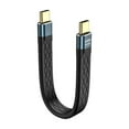 thumbnail image 1 of LIANXUE Short USB4 Cable 5inch Flat Flexible Type C Supports 40Gbps Data Transfer Cable, 1 of 10