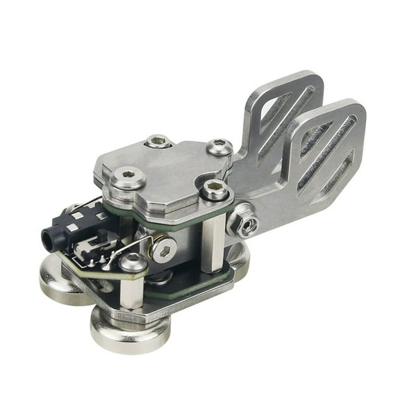 LIANXUE Stainless Steel CW Morse for Key Portable Telegraph for Key Paddle for Key With Magnetic Base For Radio Users