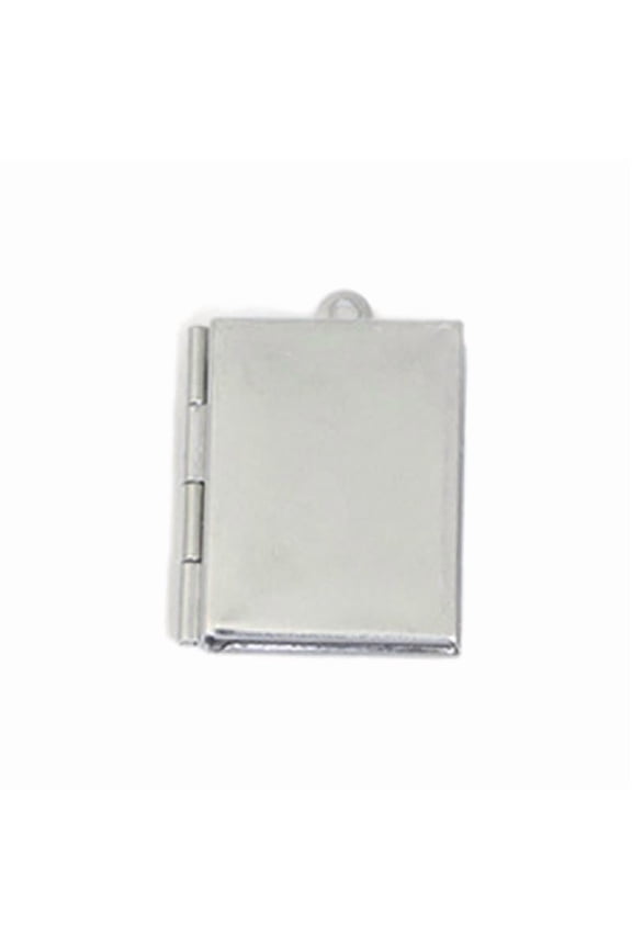 Stylish Photo Locket Necklace Pendant Contemporary Book Locket Pendant Openable Photo Display Container DIY Accessory