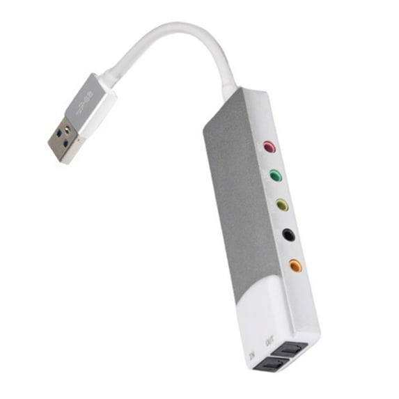 LIANXUE USB External Sound Card Multifunction Sound Adapter with SPDIF Digital Output