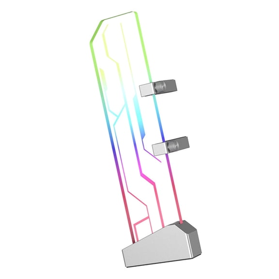 LIANXUE VGA Bracket Tempered Glass Vertical Graphics Card Holder Magnetic Base GPU Stand