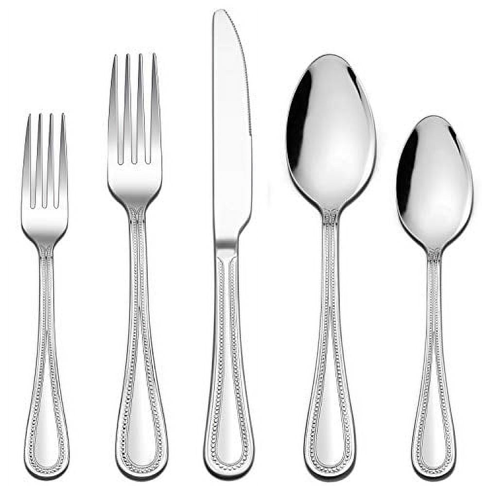 LIANYU 30 Piece Silverware Set for 6, Stainless Steel Flatware Cutlery Set,  Tableware Eating Utensils Include Forks Knives Spoons, Mirror Finish
