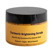 LIANZE Melanin Turmeric Scrub for Dark Spots, Inner Thighs Bikini Area Underarms, Natural Exfoliating Face, Natural Ingredients Smoothen Exfoliate Skin 100ml
