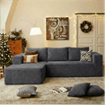 thumbnail image 1 of LIAROO 108" Modular Sectional Sofa, Cloud Boneless Couch with Deep Seats and Chaise, Modern Upholstered L-Shape Couch for Living Room or Bedroom, No Assembly Required, 1 of 12
