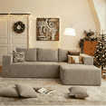 thumbnail image 1 of LIAROO 108" Modular Sectional Sofa, Cloud Boneless Couch with Deep Seats and Chaise, Modern Upholstered L-Shape Couch for Living Room or Bedroom, No Assembly Required, 1 of 13