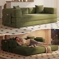 thumbnail image 1 of LIAROO Convertible Sofa Bed, 78.8" Boneless Couch Corduroy Sleeper Sofa No Assembly Required Couch Bed for Living Room, 1 of 14