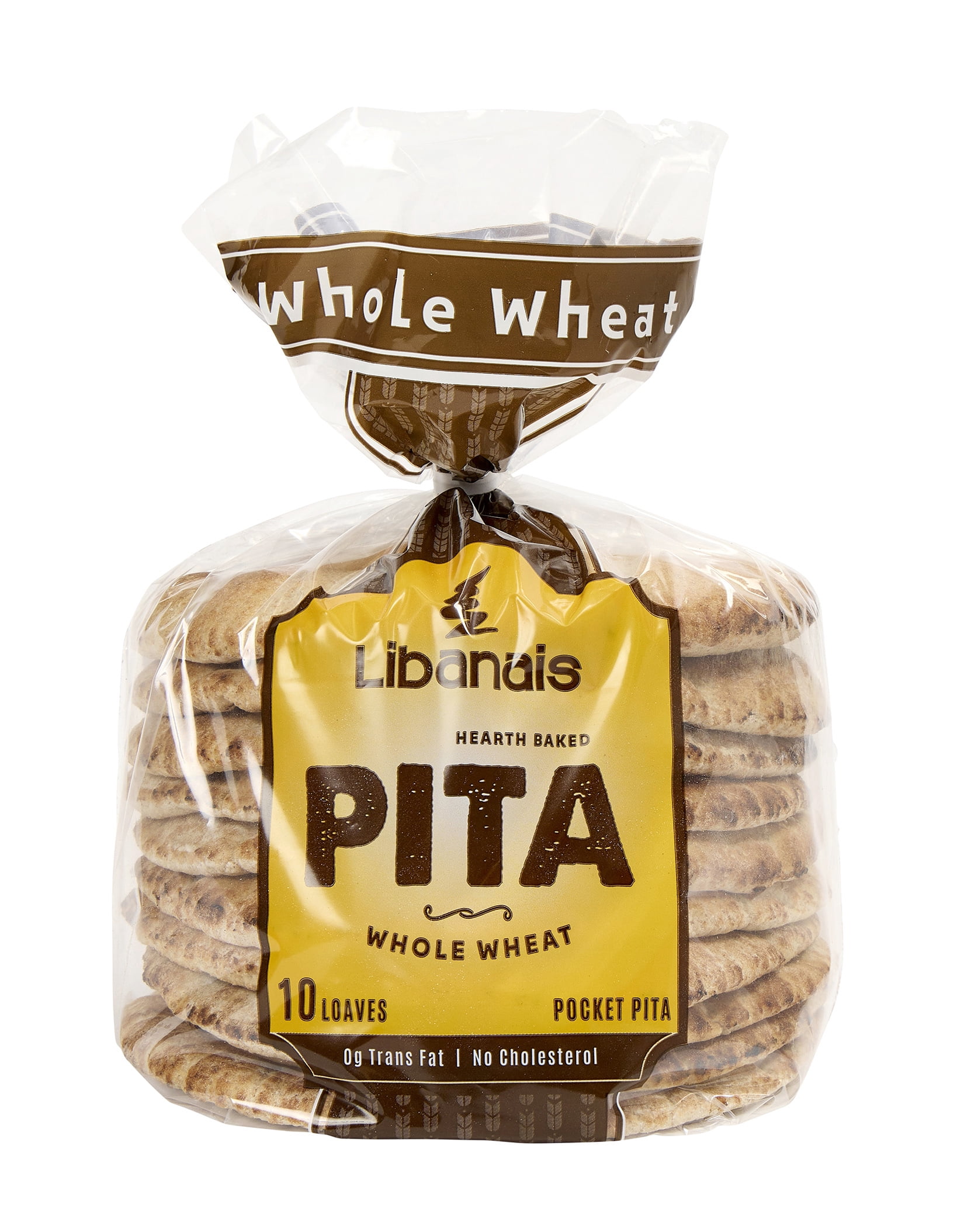 LIBANAIS CLASSIC WHEAT PITA POCKET 6" 10 LOAVES