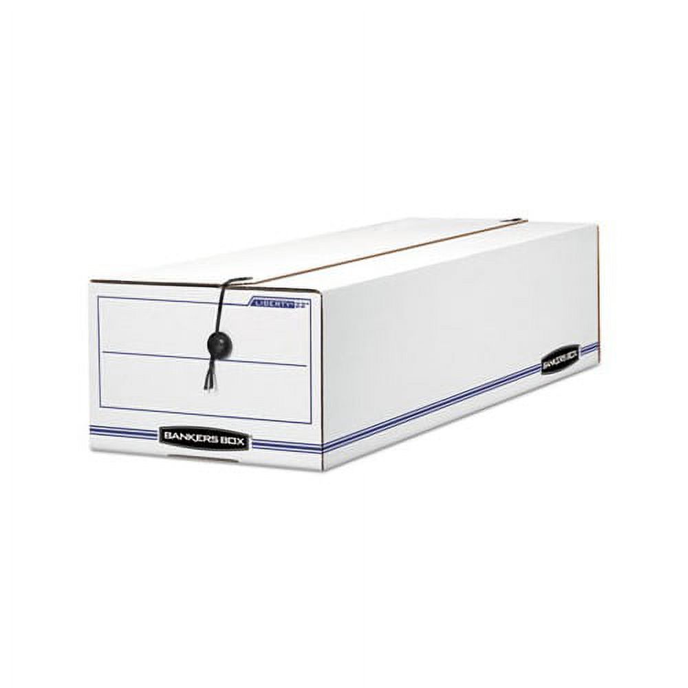 LIBERTY Check and Form Boxes 9&quot; x 24.25&quot; x 7.5&quot;, White/Blue, 12/Carton - image 1 of 5