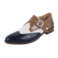 thumbnail image 1 of LIBERTYZENO Formal Shoes for Men Genuine Leather Single Monkstrap Oxford Style Dress Shoes Stephen Navy 9, 1 of 8