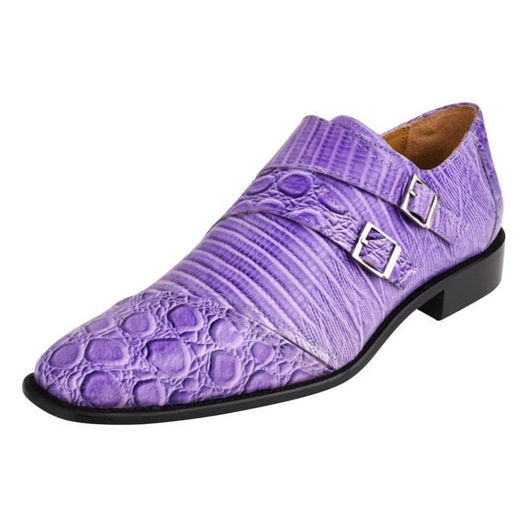 LIBERTYZENO Mens Dress Shoes Croco Print Genuine Leather  display picture 2