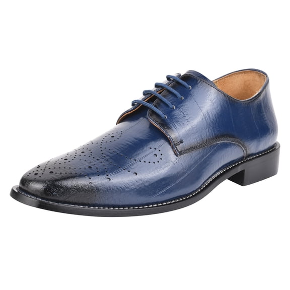 LIBERTYZENO Men Formal Shoe Genuine Leather Derby Male Oxford Shoes