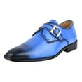 thumbnail image 1 of LIBERTYZENO Formal Shoes for Men Genuine Leather Monk strap Oxford Style Dress Shoes, Blue, 10.5, 1 of 7