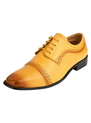 Bright yellow mens dress shoes hotsell
