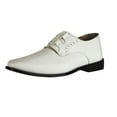 thumbnail image 1 of LIBERTYZENO Men's Classic Formal Oxford Shoes Lace up Leather Dress Shoes, White, 1 of 8