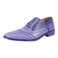 thumbnail image 1 of LIBERTYZENO Men's Eel Print Wingtip Brogue Dress Shoes, 1 of 8