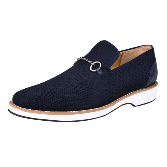 LIBERTYZENO Mens Casual Slip on Loafers Shoes, Navy, 10.5