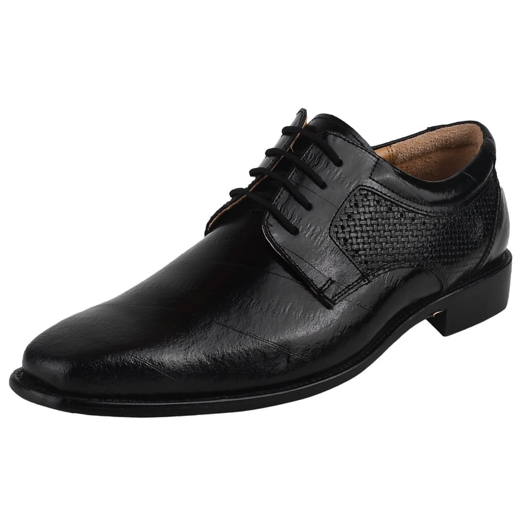 LIBERTYZENO Mens Classic Eel Print Genuine Leather Formal  display picture 1