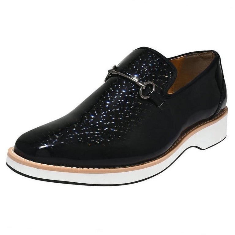 LIBERTYZENO Mens Classic Faux Leather 3D Effect Casual Slip  display picture 3