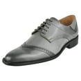 thumbnail image 1 of LIBERTYZENO Mens Classic Leather Formal Oxford Shoes, Gray, 1 of 7