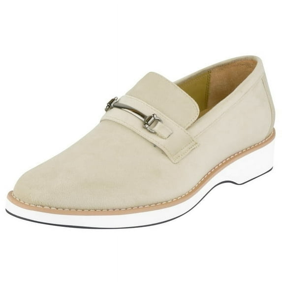 LIBERTYZENO Mens Classic Velvet slip on Loafer Shoes Beige