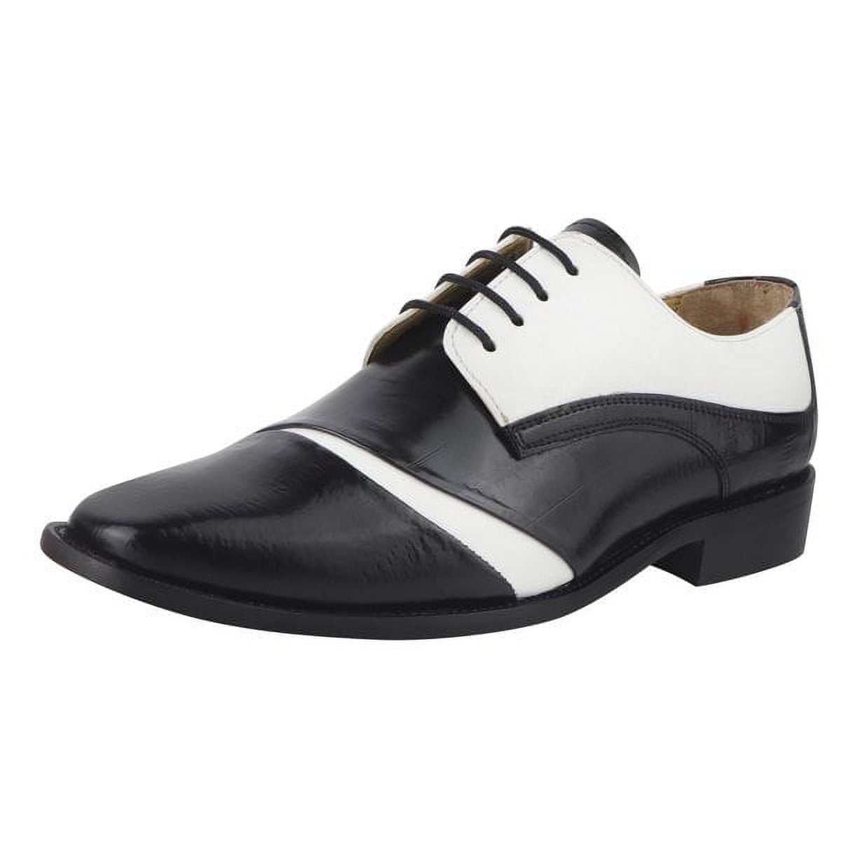 LIBERTYZENO Mens Double Tone Classic Dress Shoes For Adult Male libertyzeno-mens-double-tone-classic-dress-shoes-for-adult-male
