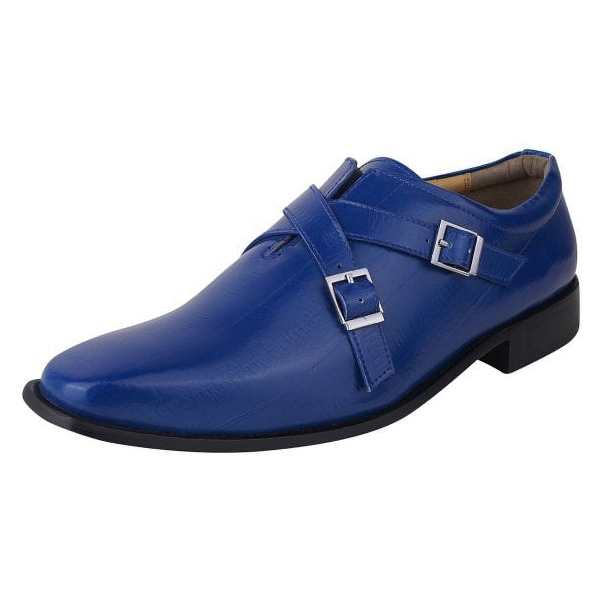 Royal blue best sale mens dress shoes
