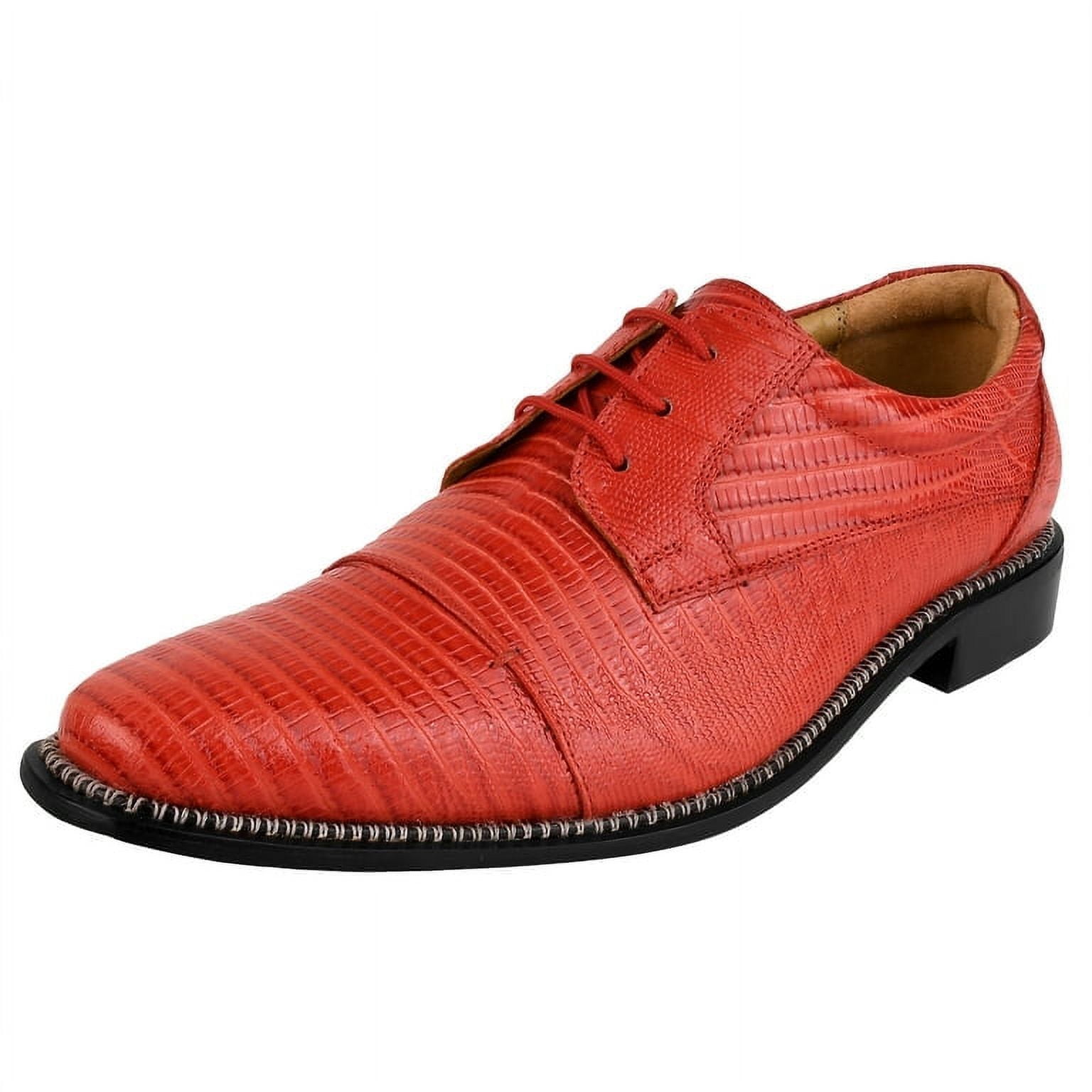 LIBERTYZENO Men's Red Leather Oxford Dress Shoes Philippines Ubuy
