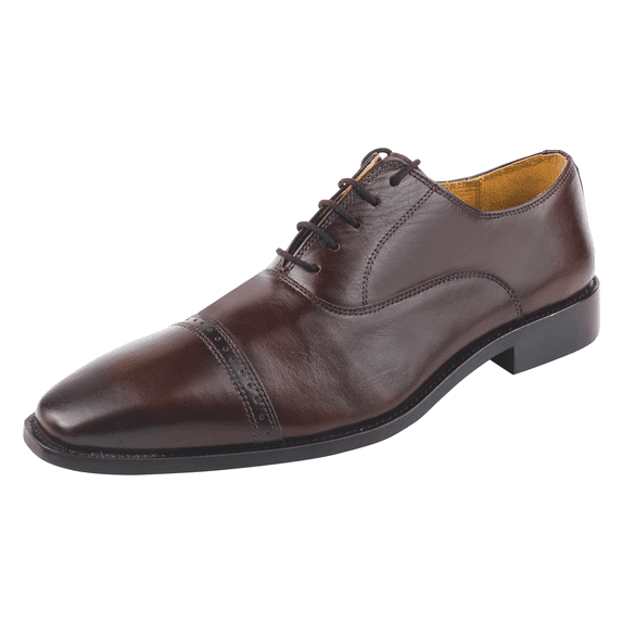 LIBERTYZENO Mens Shoes Genuine Leather Formal Oxford Shoes Oscar Brown 13