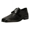 thumbnail image 1 of LIBERTYZENO Mens Genuine Leather Male Oxford Style Lace Up Dress Shoes, Black, 1 of 5