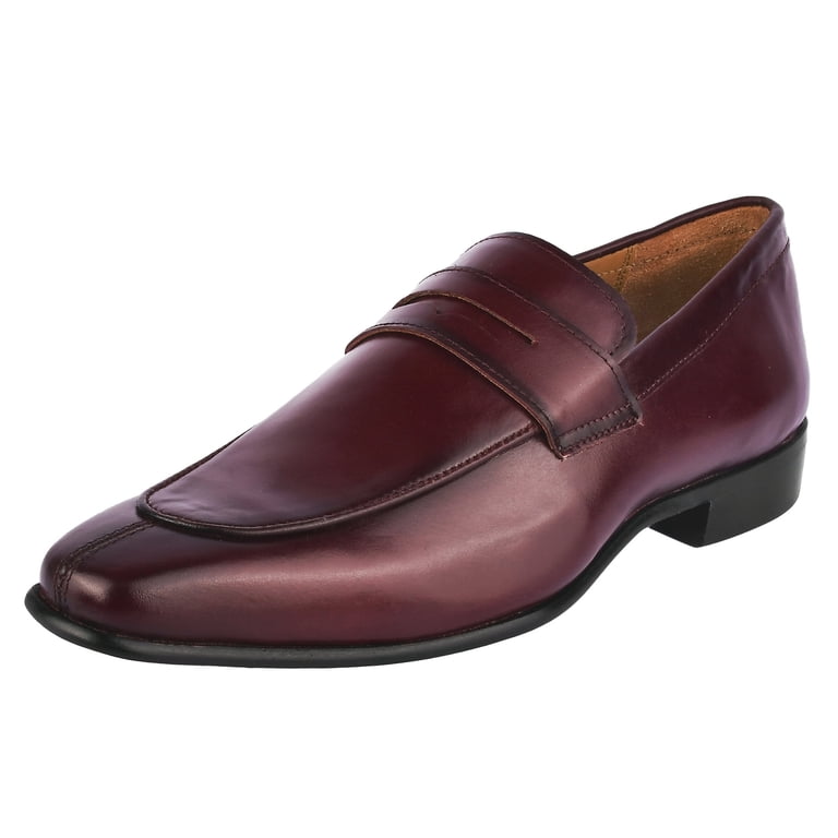 burgundy mens dress loafers Merino Wool Button-Down Shirt